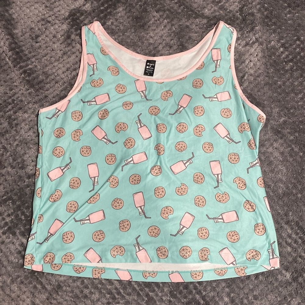 Milk and cookie PJ top